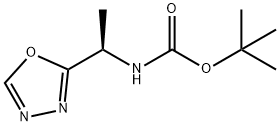 Carbamic acid, [(1R)-1-(1,3,4-oxadiazol-2-yl)ethyl]-, 1,1-dimethylethyl ester Struktur