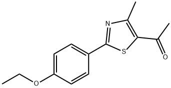 1-[2-(4-Ethoxyphenyl)-4-methyl-5-thiazolyl]ethanone Struktur