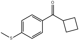 CYCLOBUTYL 4-THIOMETHYLPHENYL KETONE Structure