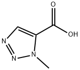 1-メチル-1H-1,2,3-トリアゾール-5-カルボン酸 化学構造式