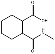 2-[(メチルアミノ)カルボニル]シクロヘキサンカルボン酸 化学構造式
