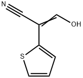 3-Hydroxy-2-(2-thienyl)acrylonitrile Struktur