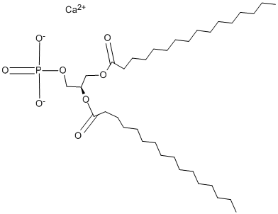 1,2-DIPALMITOYL-SN-GLYCERO-3-PHOSPHATE CALCIUM SALT Structure