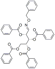 2-O,3-O,4-O,5-O-Tetrabenzoyl-D-arabinose O-benzyl oxime Structure