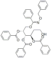 3-O,4-O,5-O,6-O-Tetrabenzoyl-2-deoxy-D-arabino-hexose O-benzyl oxime Structure