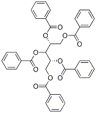 D-アラビニトールペンタベンゾアート 化学構造式