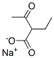 2-エチル-3-オキソブタン酸ナトリウム 化学構造式