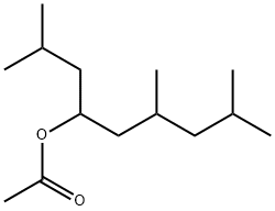 1-isobutyl-3,5-dimethylhexyl acetate Structure