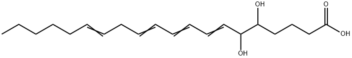 5,6-dihydroxy-7,9,11,14-eicosatetraenoic acid,71651-85-9,结构式
