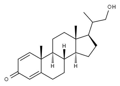 21-hydroxy-20-methylpregna-1,4-dien-3-one Structure