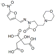 5-(morpholinomethyl)-3-[(5-nitrofurfurylidene)amino]oxazolidin-2-one citrate Structure