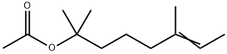 酢酸1,1,5-トリメチル-5-ヘプテニル 化学構造式