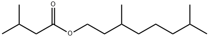 3-メチルブタン酸3,7-ジメチルオクチル 化学構造式