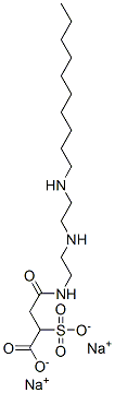 4-[[2-[[2-(Decylamino)ethyl]amino]ethyl]amino]-4-oxo-2-sulfobutanoic acid disodium salt Struktur