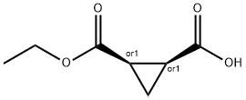 cis-2-(Ethoxycarbonyl)cyclopropanecarboxylic acid,71666-05-2,结构式