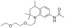 N-[[1-[2-(2-Ethoxyethoxy)ethyl]-1,2,3,4-tetrahydro-2,2,4-trimethylquinolin]-7-yl]acetamide Struktur