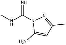 1H-Pyrazole-1-carboximidamide,  5-amino-N,3-dimethyl- Structure