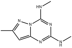 2,4-Bis(methylamino)-7-methylpyrazolo(1,5-a)-s-triazine Struktur