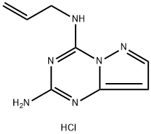 N(sup 4)-2-Propenylpyrazolo(1,5-a)-1,3,5-triazine-2,4-diamine, hydroch loride hydrate (2:2:1) Structure