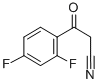 3-(2',4'-DIFLUOROPHENYL)-3-OXOPROPANENITRILE 化学構造式
