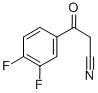 3,4-DIFLUOROBENZOYLACETONITRILE 化学構造式