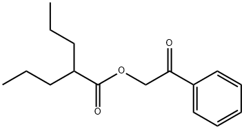 valproate phenacyl ester Struktur