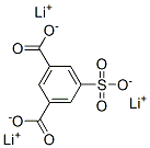 trilithium 5-sulphonatoisophthalate Structure