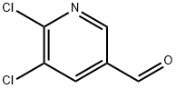 2,3-ジクロロ-5-ホルミルピリジン 化学構造式