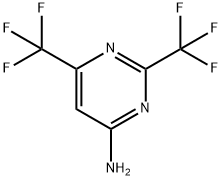 2,6-BIS(TRIFLUOROMETHYL)PYRIMIDIN-4-AMINE 结构式