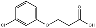 3-(3-氯苯氧基)丙酸 结构式