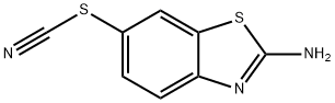 2-アミノ-6-チオシアナトベンゾチアゾール 化学構造式