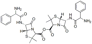 [2S-[2alpha[2'R*,5'S*,6'S*(S*)],5alpha,6beta(S*)]]-6-[(aminophenylacetyl)amino]-3,3-dimethyl-7-oxo-4-thia-1-azabicyclo[3.2.0]heptane-2-carboxylic anhydride Struktur