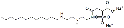 4-[[2-[[2-(ドデシルアミノ)エチル]アミノ]エチル]アミノ]-4-オキソ-2-スルホブタン酸ジナトリウム 化学構造式