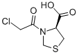 4-Thiazolidinecarboxylic acid, 3-(chloroacetyl)-, (S)- (9CI) Struktur