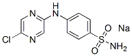 sodium N-(5-chloropyrazinyl)sulphanilamidate Struktur