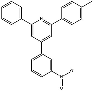 2-(4-メチルフェニル)-4-(3-ニトロフェニル)-6-フェニルピリジン 化学構造式