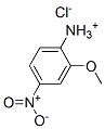 2-methoxy-4-nitroanilinium chloride Structure
