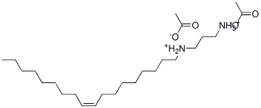 (Z)-1-(octadec-9-enylammonio)propane-3-ammonium diacetate Structure