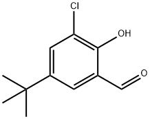 5-TERT-BUTYL-3-CHLORO-2-HYDROXY-BENZALDEHYDE 化学構造式