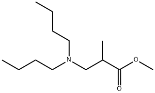 3-(ジブチルアミノ)-2-メチルプロピオン酸メチル 化学構造式