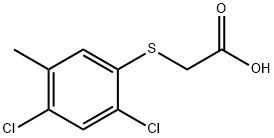 [(2,4-ジクロロ-5-メチルフェニル)チオ]酢酸 化学構造式