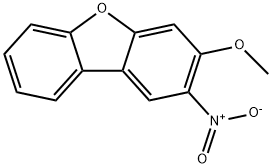 3-methoxy-2-nitrodibenzofuran Struktur