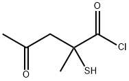 2-Mercapto-2-methyl-4-oxopentanoic acid chloride|