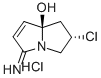 (2S-trans)-2-Chloro-5-imino-2,3-dihydro-1H-pyrrolizin-7a(5H)-ol monohy drochloride Structure