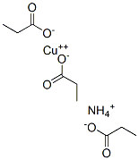 propionic acid, ammonium copper salt Structure