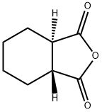 (+)-trans-1,2-シクロヘキサンジカルボン酸 無水物 化学構造式