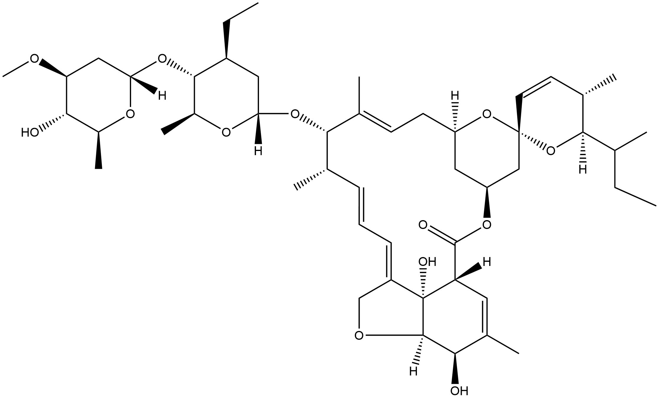 阿维菌素原粉,71751-41-2,结构式