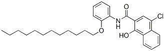4-chloro-N-[2-(dodecyloxy)phenyl]-1-hydroxynaphthalene-2-carboxamide  Struktur