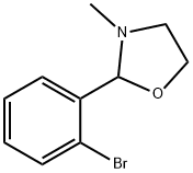 2-(o-ブロモフェニル)-3-メチルオキサゾリジン 化学構造式