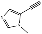 5-エチニル-1-メチル-1H-イミダゾール 化学構造式